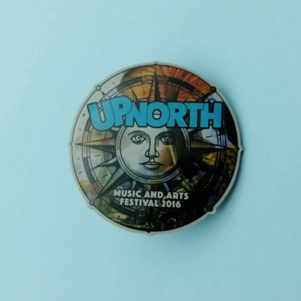 custom offset print pin
