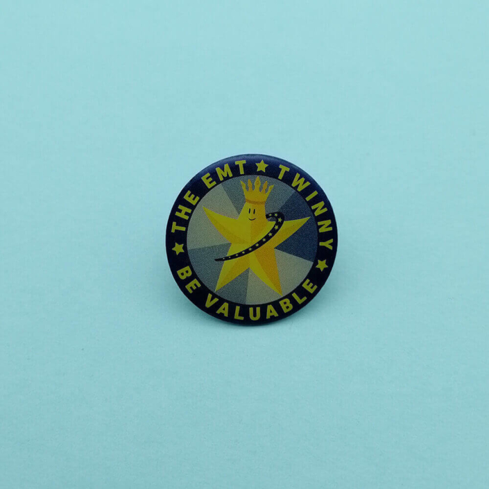 custom offset printed pin