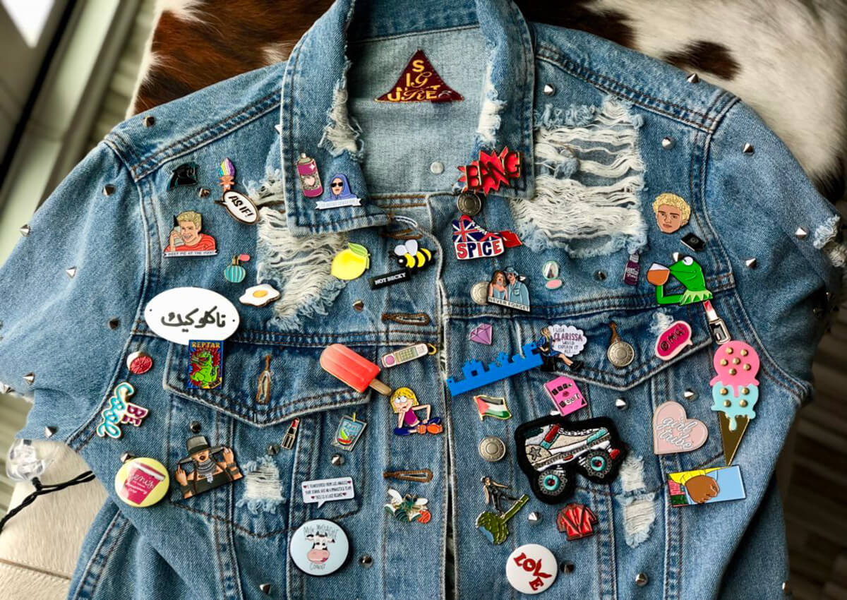 Old denim jacket