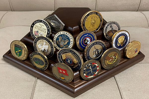 How to Display Challenge Coins